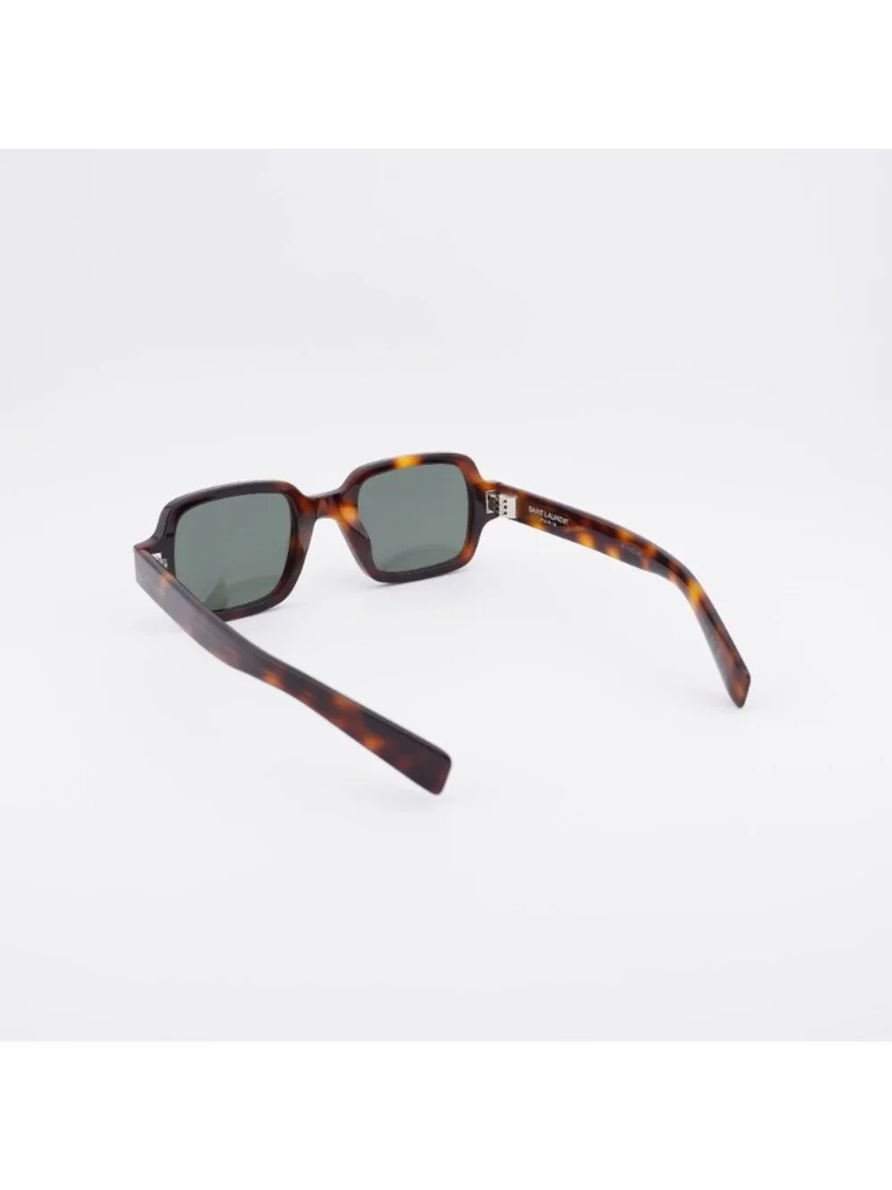 Saint Laurent SL720 003 Sunglasses Havana Rectangle Frame, Grey Lenses